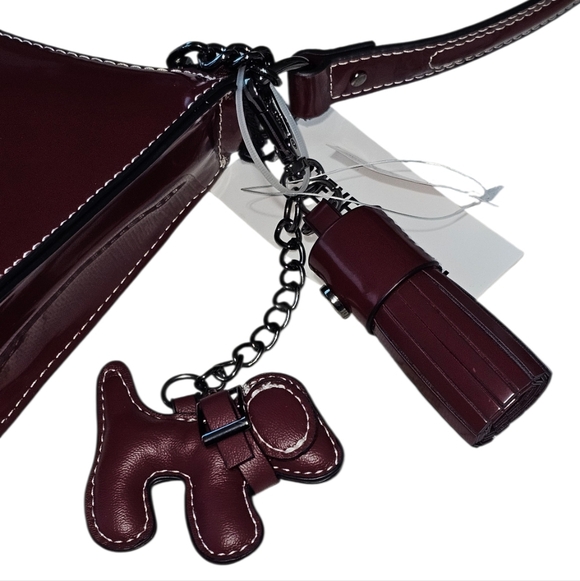 STEVE MADDEN Bmikas Glossy Bloodstone Shoulder Bag - Picture 7 of 9